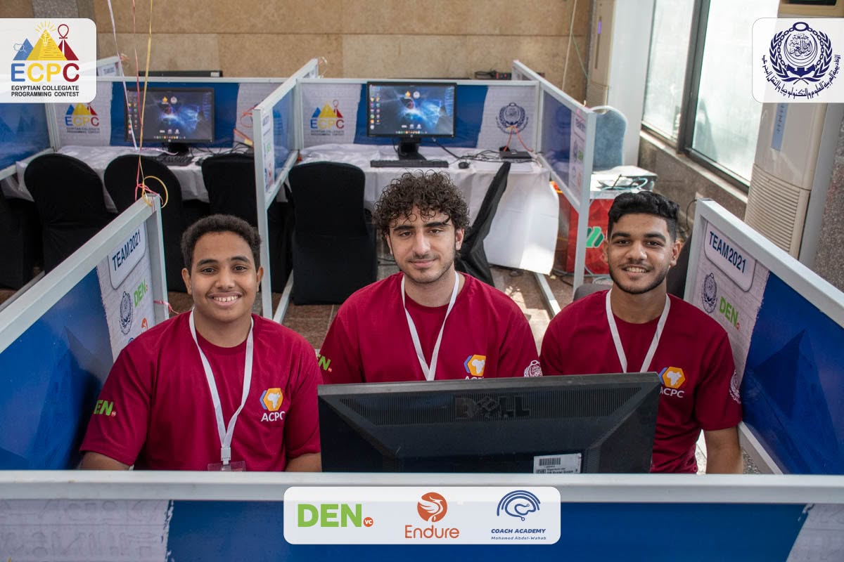 team sitting in ECPC 2026 competition